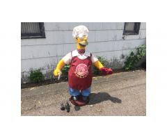 Gemmy Homer  Simpson -- 5' Tall, Sings and Raps, Awesome!