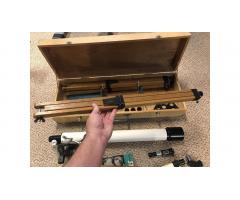Vintage Jason Jupiter Telescope Kit -- Wood Stand, Hard to Find!