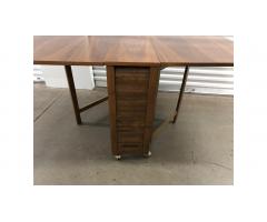 Mid Century Drop Leaf Hideaway Table and Chairs