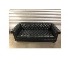 Flexsteel Chesterfield Leather Sofa - Beautiful!
