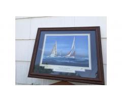 Yachts of the America's Cup Print -- Hard to Find!