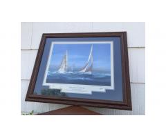 Yachts of the America's Cup Print -- Hard to Find!